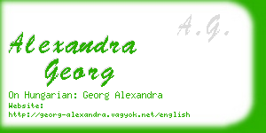 alexandra georg business card